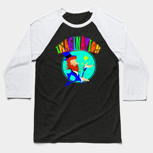 Imagination Baseball T-Shirt by crowjandesigns